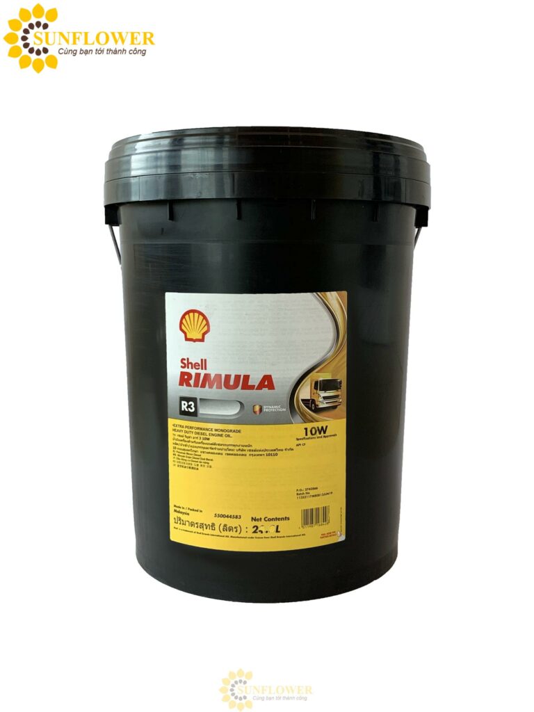 Shell Rimula R3 10W - Dầu Mỡ Chính Hãng