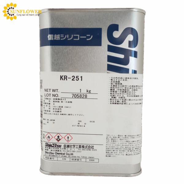 Shin-etsu KR-251 nhựa silicone lớp phủ silicone